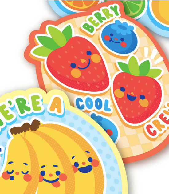 Ooly Stickiville Vinil Çıkartmalar // Fruit Friends