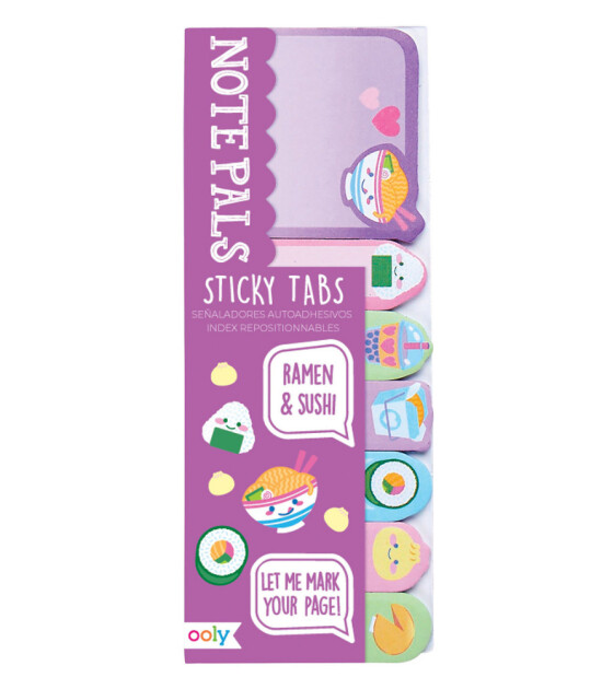 Ooly Note Pals Yapışkanlı Etiket Seti // Ramen and Sushi
