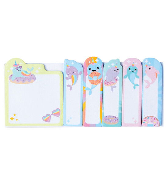 Ooly Note Pals Yapışkanlı Etiket Seti // Nom Nom Narwhals