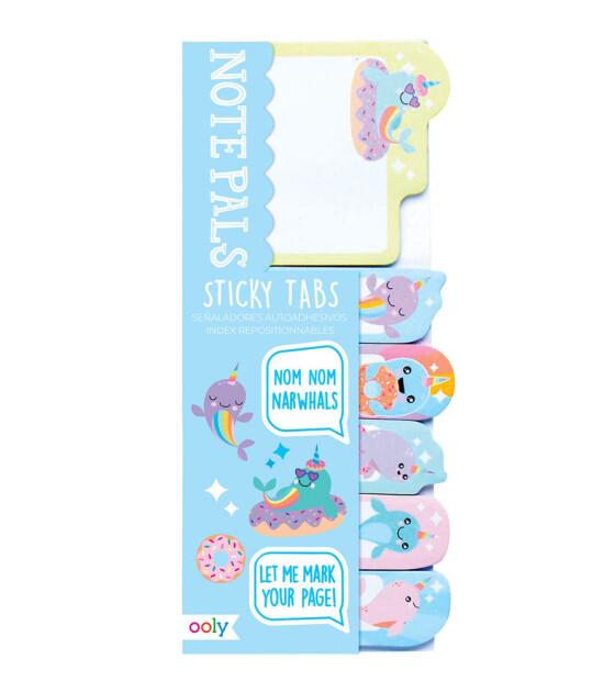 Ooly Note Pals Yapışkanlı Etiket Seti // Nom Nom Narwhals