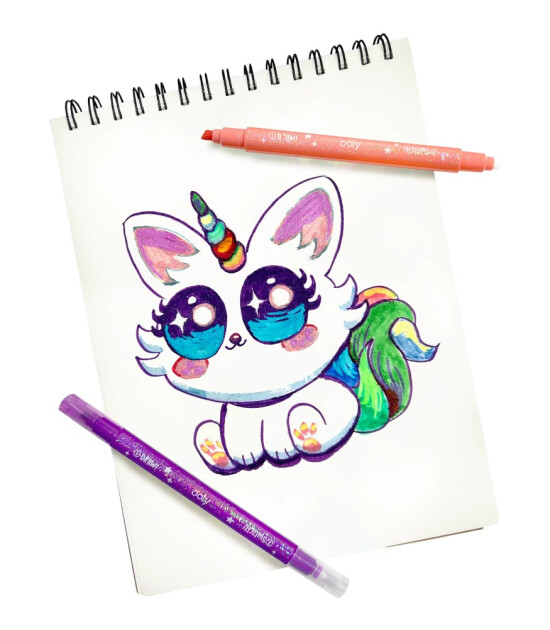 Ooly Switch-eroo Glitter Sparkle Renk Değiştiren Keçeli Kalem Seti (12 Adet)