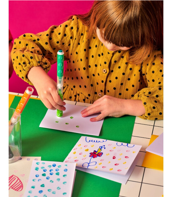 Ooly x Peanuts Çift Uçlu Fırça & Damga Keçeli Kalem (12 Adet)