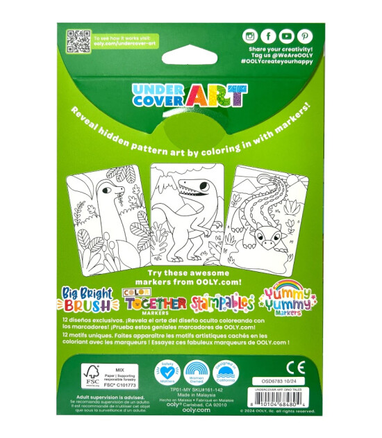 Ooly Undercover Art // Dino Tales