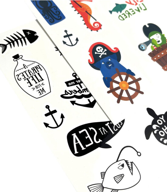 Ooly Tattoo Palooza Geçici Mini Dövme Seti // Pirate’s Life