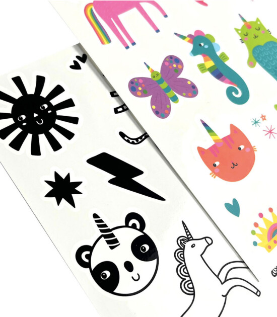 Ooly Tattoo Palooza Geçici Mini Dövme Seti // Unicorn Party