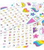 Ooly Tattoo Palooza Geçiçi Dövme & Tırnak Sticker Seti // Unicorns & Rainbows