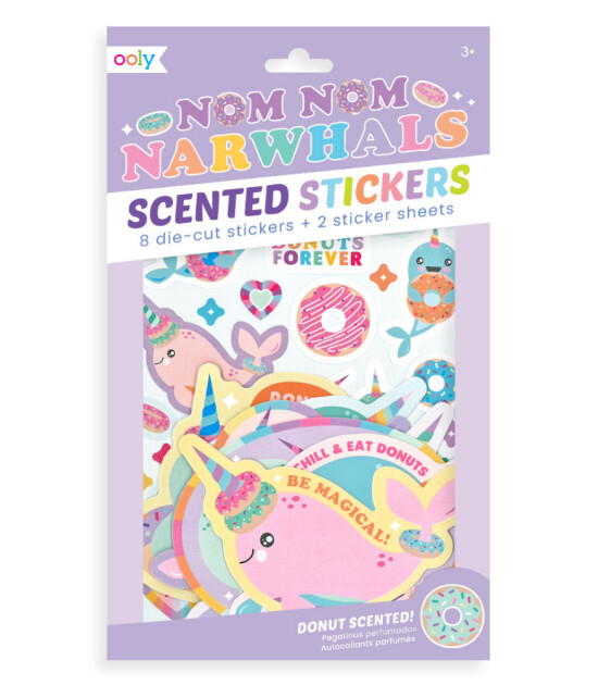 Ooly Kokulu Sticker Seti // Nom Nom Narwhals