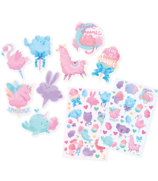 Ooly Kokulu Sticker Seti // Fluffy Cotton Candy