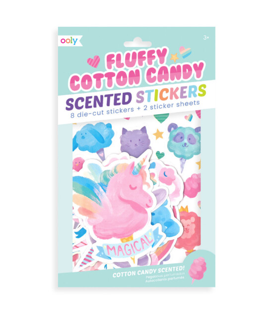 Ooly Kokulu Sticker Seti // Fluffy Cotton Candy