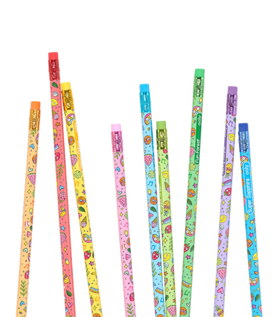 Ooly Color Doodlers Kokulu Silinebilir Renkli Kurşun Kalem Seti (12 Adet)