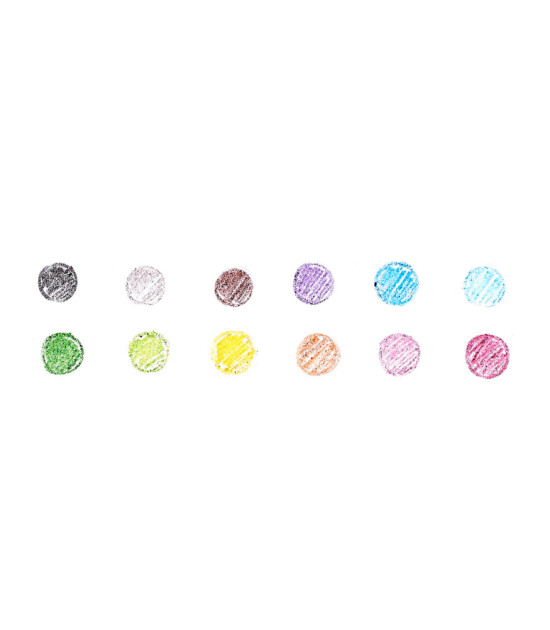 Ooly Color Doodlers Kokulu Silinebilir Renkli Kurşun Kalem Seti (12 Adet)
