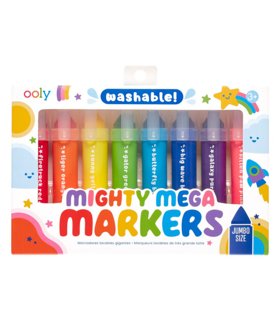 Ooly Mighty Mega Jumbo Keçeli Kalem Seti (8 Adet)