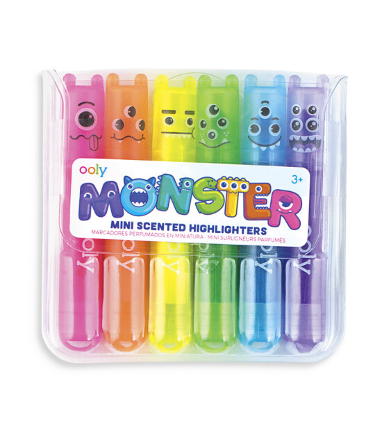 Ooly Monster Mini Kokulu Highlighter Seti (6 Adet)