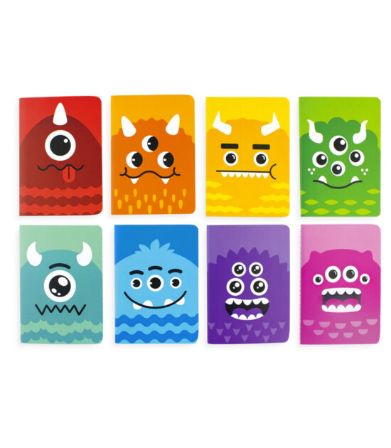 Ooly Pocket Pal Mini Defter Seti // Monsters (8 Adet)