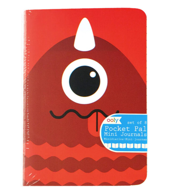 Ooly Pocket Pal Mini Defter Seti // Monsters (8 Adet)