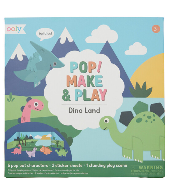 Ooly Pop! Make&Play Açılabilir Oyun Seti // Dino Land