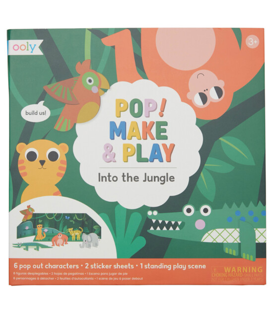 Ooly Pop! Make&Play Açılabilir Oyun Seti // Into The Jungle