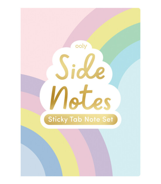 Ooly Side Notes Yapışkanlı Etiket Seti // Pastel Rainbows