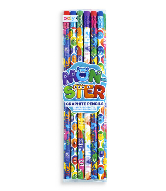 Ooly Silgili Kurşun Kalem Seti // Monsters (12 Adet)