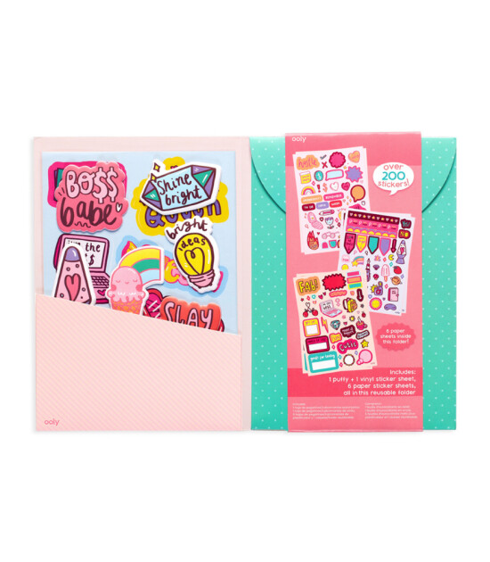 Ooly Sticker Stash Çıkartma Seti // Girl Boss