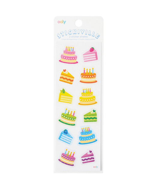 Ooly Stickiville Çıkartmalar // Birthday Cakes