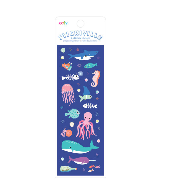 Ooly Stickiville Çıkartmalar // Deep Sea