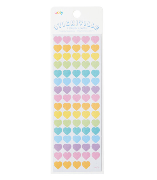 Ooly Stickiville Çıkartmalar // Mini Hearts