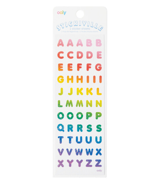 Ooly Stickiville Çıkartmalar // Rainbow Letters