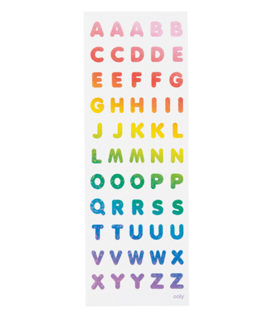 Ooly Stickiville Çıkartmalar // Rainbow Letters
