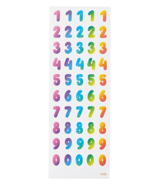 Ooly Stickiville Çıkartmalar // Rainbow Numbers