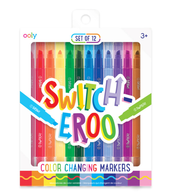 Ooly Switch-eroo Renk Değiştiren Keçeli Kalem Seti (12 Adet)