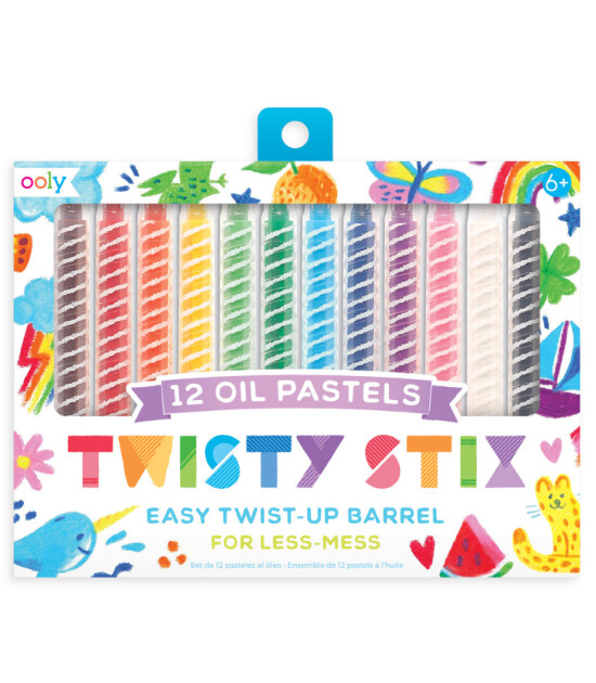 Ooly Twisty Stix Yağlı Pastel Boya Seti (12 Adet)