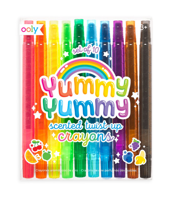 Ooly Yummy Yummy Kokulu &Ccedil;evirmeli Boya Kalemi Seti (10 Adet)