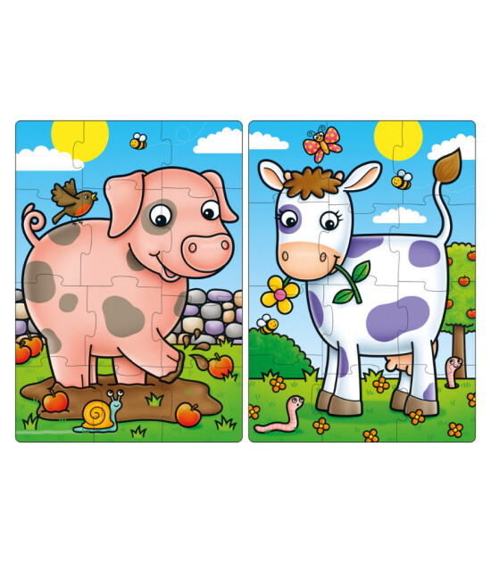 Orchard Toys Puzzle Set// First Farm Friends (12 Parça x 2)