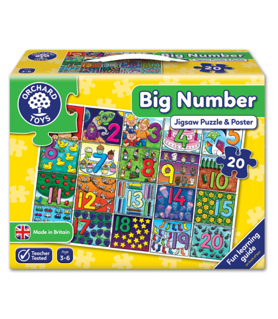 Orchard Toys Puzzle // Big Number (20 Parça)