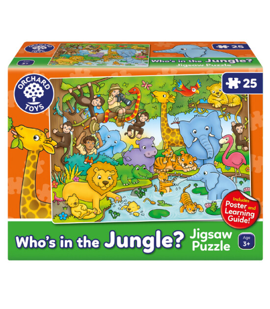 Orchard Toys Puzzle // Who's In The Jungle (25 Parça)