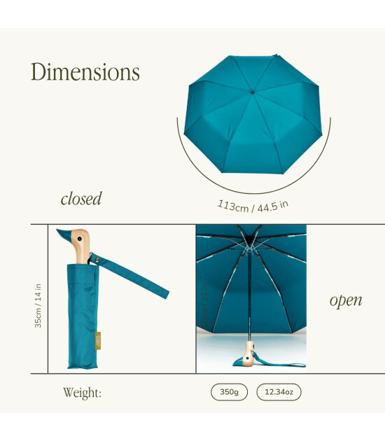 Original Duckhead Duck Kompakt Şemsiye // Turkuvaz