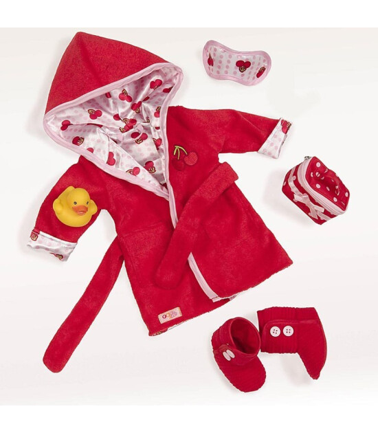Our Generation Oyuncak Bebek Kıyafet Seti // Deluxe Cherry Robe