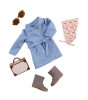 Our Generation Oyuncak Bebek Kıyafet Seti // Trench Coat  & Suitcase