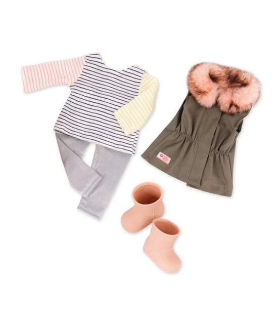 Our Generation Oyuncak Bebek Kıyafet Seti // Parka Vest
