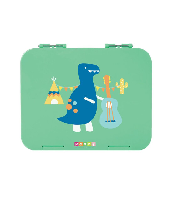 Penny Scallan Bento Box 6 Bölmeli Beslenme Kutusu // Dino Rock