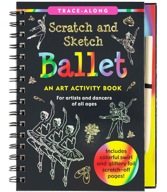 Peter Pauper Press Scratch & Sketch Kazı Öğren Kitap // Ballet