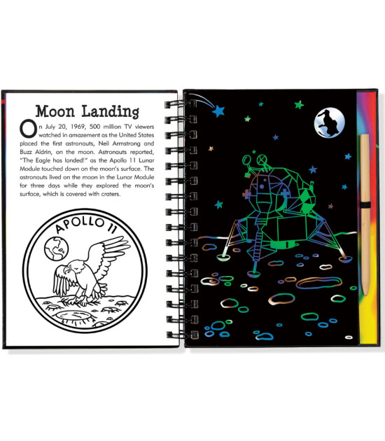 Peter Pauper Press Scratch & Sketch Kazı Öğren Kitap // Solar System