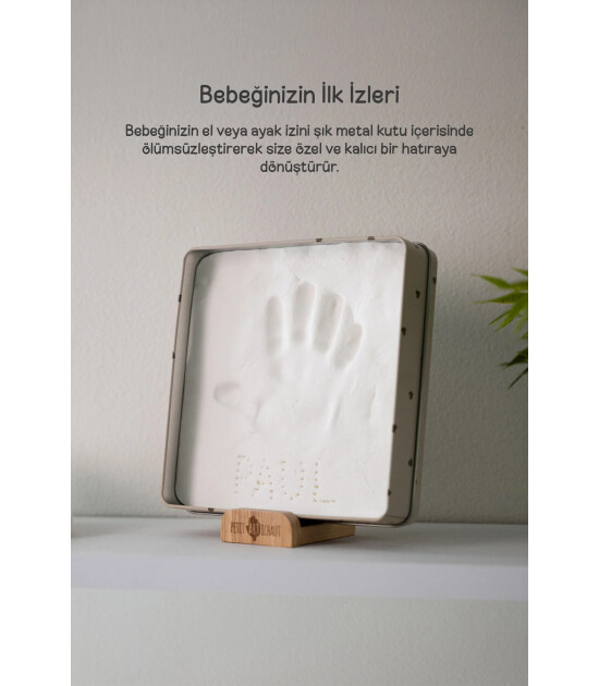 Petit Artichaut Bebek El ve Ayak İzi Kare Anı Seti // Pretty Hearts
