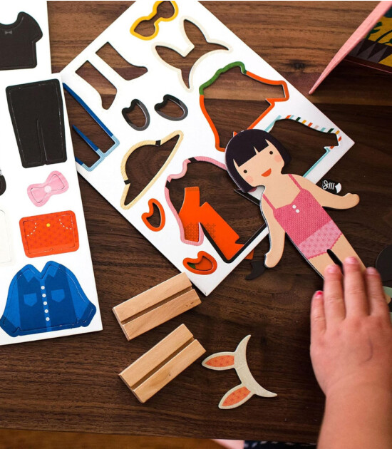 Petit Collage Mıknatıslı Giydirme Seti // Best Friends