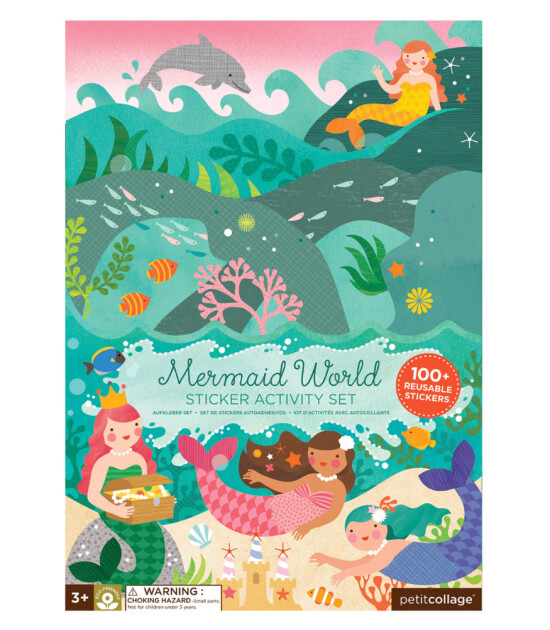 Petit Collage Çıkartmalı Aktivite Seti // Mermaid World