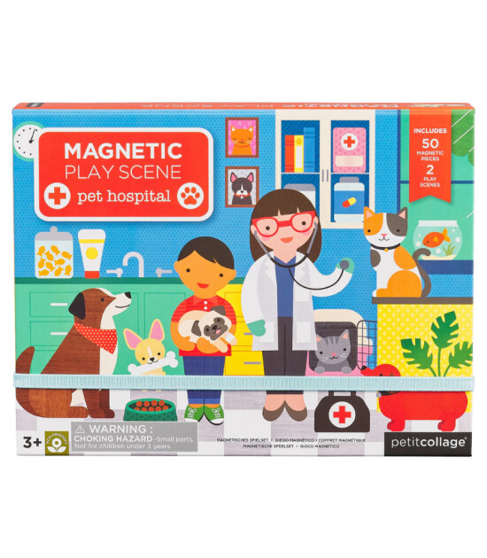 Petit Collage Mıknatıslı Oyun Sahnesi // Pet Hospital