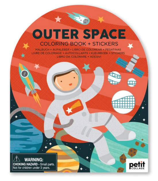 Petit Collage Çıkartmalı Boyama Kitabı // Outer Space