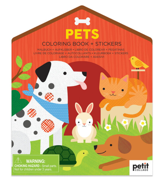 Petit Collage Çıkartmalı Boyama Kitabı // Pets