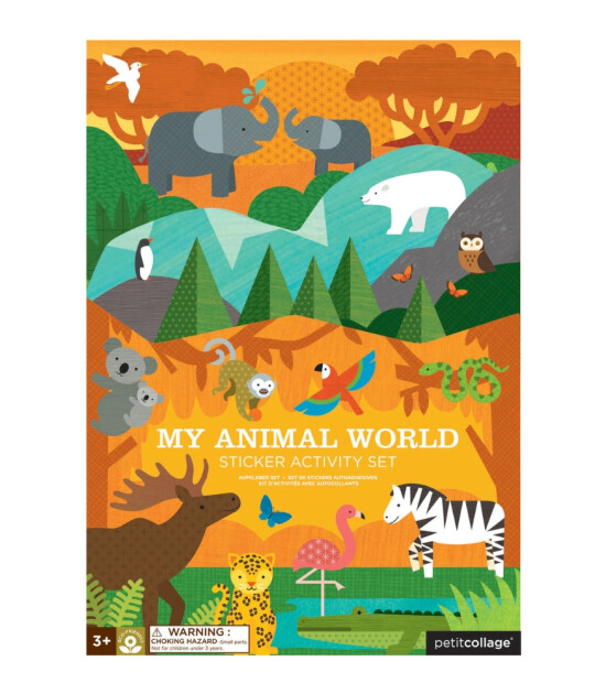 Petit Collage Çıkartma Aktivite Seti // My Animal World